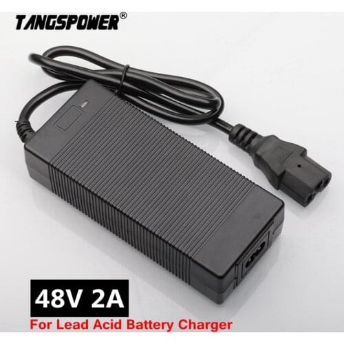 48V 2A Lead-acid Battery Charger for Electric Bike Scooters Motorcycle 57.6V Lead acid Battery Charger with PC IEC connector