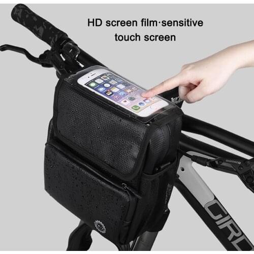 Bicycle Handlebar Bag Waterproof Road MTB Bike Front Bags Bike Head Frame Rear Basket Scooter Storage Bag Cycling Accessories