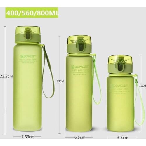 High Quality Fashion Water Bottle Portable Leakproof Shaker Frosted Plastic Drinkware Travel Camp Sports Direct Drinking Bottle