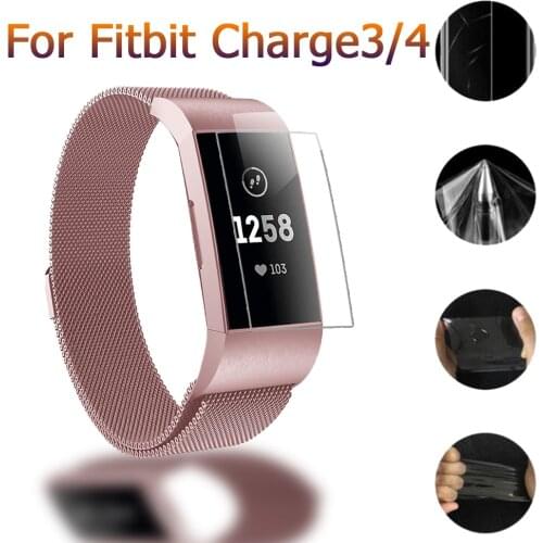 New Full Covers Screen Protector for Fitbit Charge 3 Fashion Soft Protective Film For Fitbit Charge 3 Charge4 Not Tempered Glass