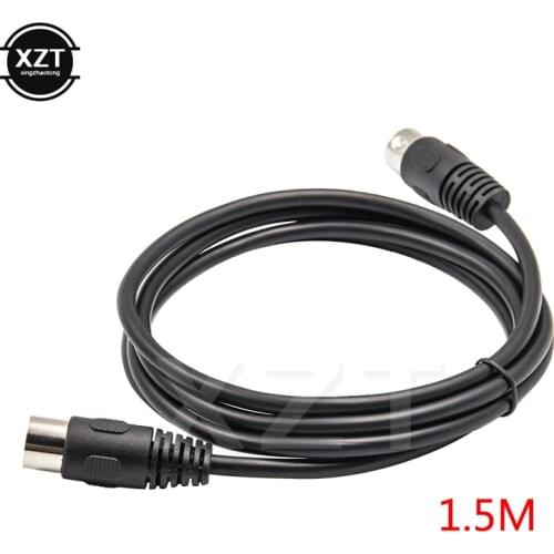 1.5M 1M MIDI 5 Pin DIN Male Plug to 5 Pin DIN Male Audio Extension Cable Leads High Quality for Speaker