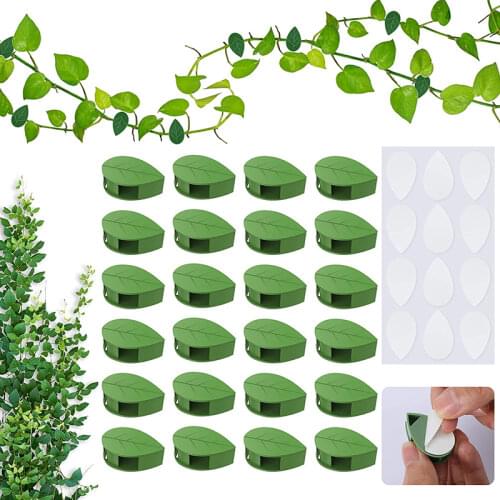 10-80Invisible Wall Rattan Clamp Clip Self-Adhesive Wall Vine Climbing Sticky Hook Plant Fixer Stent mounts holders plant holder