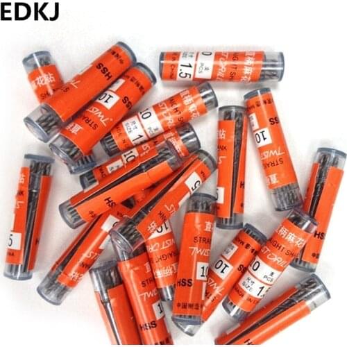 10Pcs White Steel Twist Drill 0.4~3.0mm Lengthen Straight Shank Mini High Speed Hss Rotary Tools Bit For Diameter Extra Long Bit