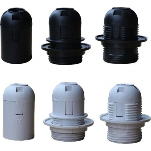 1PCS High quality White black 2A 250V E27 / E14 card-type lamp holder CE certification, e14 e27 socket