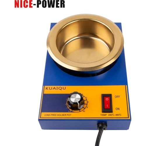 200W 300W Solder Pot Tin Melting Furnace Thermoregulation 200~480 Centigrade Soldering Desoldering Bath 100-36mm 220V EU Plug