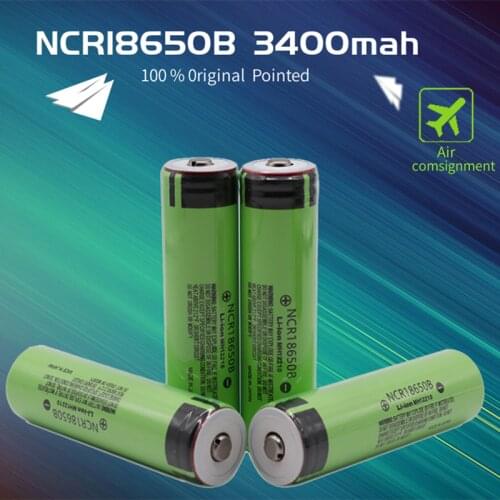 2021 Original Panasonic NCR18650B 3.7v 3400mAh 18650 rechargeable lithium battery for Panasonic flashlight batteries+Pointed
