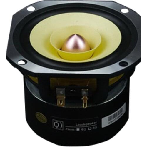 4 Inch Cast Alum. Basin High Pitch Speaker 4&8 Ohm 25 W Full Range HIFI Treble Mid-Tone Thick Bass Loudspeaker For Home Theater