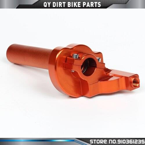 Anodized Orange CNC Alloy Fast throttle Grip Quick Twister for Kayo Bse CRF50 70 110 IRBIS 125 250 Dirt Pit Bike