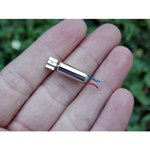 Free shipping 5 pcs 6MM*15.3MM DC1.5V-5V Miniature Hollow Cup Vibration Motor Strong Vibration use for phone/tools/toys/DIY