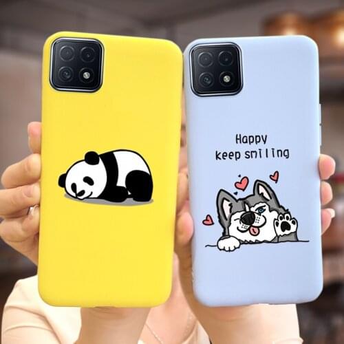 Cute Panda Cover For Oppo A73 5G Case CPH2161 Soft Silicone Phone Cases Fundas For Oppo A73 A 73 5G Back Cover OppoA73 5G Bumper