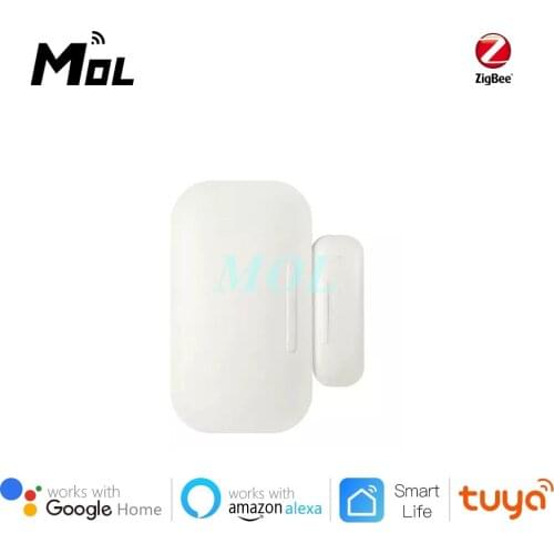 MOL Tuya Smart ZigBee Door Sensor Door Open / Closed Detectors Compatible With Alexa Google Home IFTTT Tuya/Smart Life APP