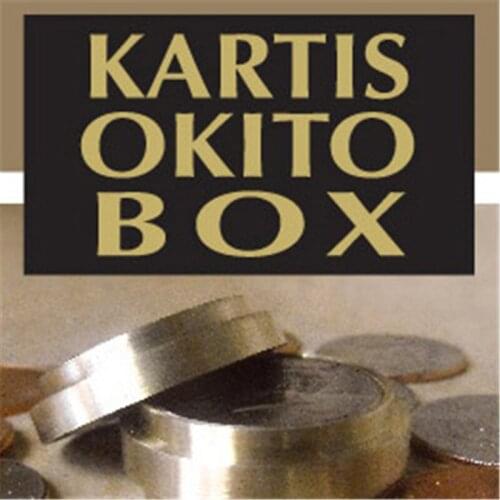 Kartis Okito Box (US half Dollar Ver. ) Magic Tricks Magician Close Up Illusion Gimmick prop Mentalism Coin Appear Vanish Magia
