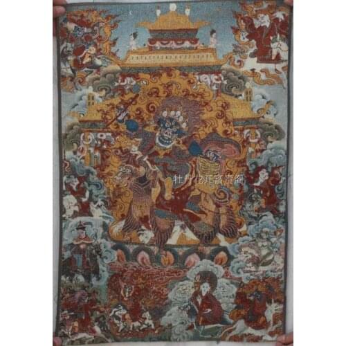 Chinese Boutique collection the Thangka embroidery Mahakala diagram