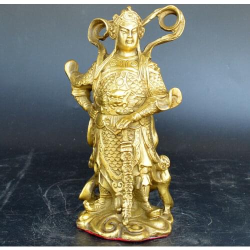 Chinese old collection handwork brass RoderickWhitfield statue