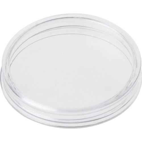 1 PC 38.6mm Round Acrylic Coin Capsule Clear Storage Holder For Silver Coin 1 oz 72XD