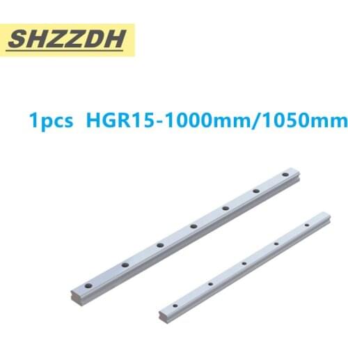 High quality 1pc HGR15 length 1000mm 1050mm square linear guide for HGH15CA/flange HGW15CC CNC engraving machine