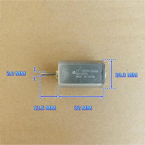 Mabuchi FF-180PH-2855 Motor DC 3V 5V 6V 17400RPM High Speed Micro Precious Metal Brush 13mm long Shaft for Toy Hobby Model