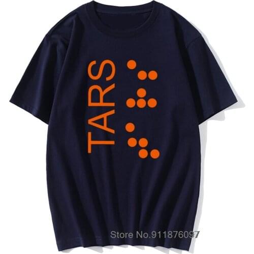 Mens Interstellar Movie T Shirts TARS Logo Interstellar T-Shirt Retro Funny Tee Shirt Printed Cotton Men Summer Tshirt