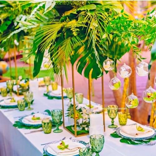 New style Gorgeous Styled Decorative Tropical Pillar Metal Stands senyu2501