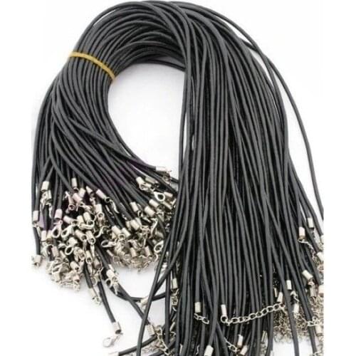 Wholesale 100pcs 18 inch hide necklace rope leather necklace rope wholesale free shipping