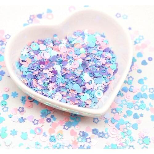 Star Heart Flowers Paillettes Multi Shape Mix Colors Sequins PVC Loose Sequin for Nail Art Manicure Wedding Decoration Confetti