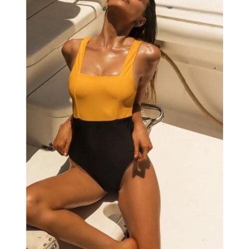 Plus Size 2020 Sexy Floral Swimwear Swimsuit XXL Women Backless One piece Swimsuit Padded Push Up Monokini Maillot femme