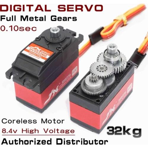 JX Servo PDI-HV5932MG 32KG Metallic Gears Large Torque 180 360 High Voltage Digital Servo For RC Car Robot Arm Standard Servo