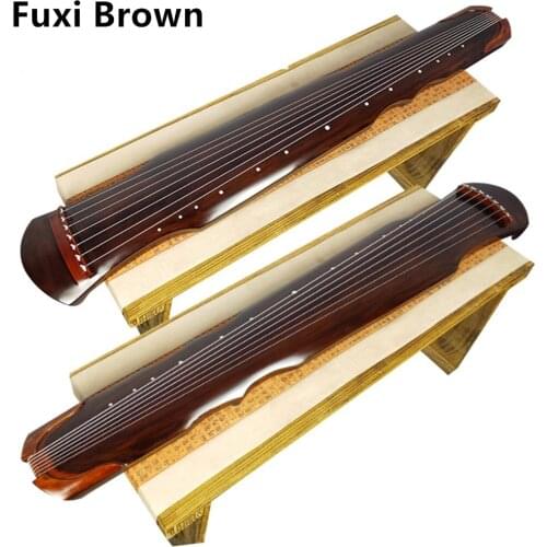 SevenAngel Chinese Fuxi Guqin 7 strings Ancient Zither Brown Color For Beginner Practice Guqin 100% Handmade musical Instrument