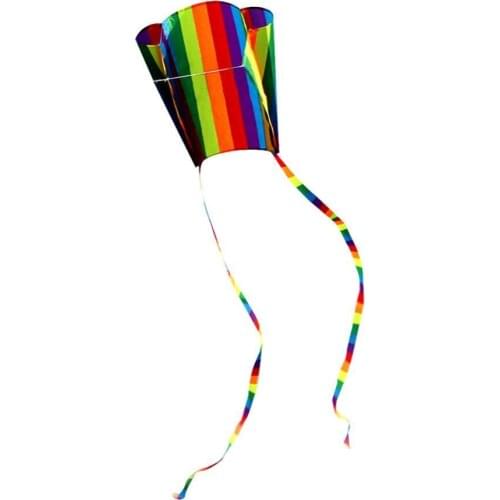 Adult Frameless Kite Outdoor Colorful Rainbow Parafoil Long Tail Flying Kite with 30m Line Children Kids Fun Toy Kite Accessorie
