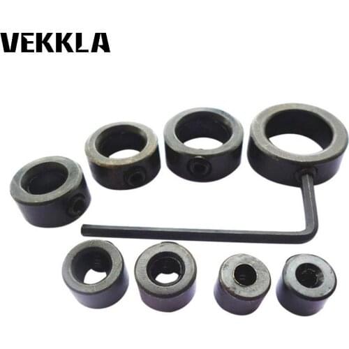 High Quality 8PCS/Set 3-16 mm Drill Bit Shaft Depth Stop Collars Ring Set Woodwork Drill Locator Tool Dropshipping