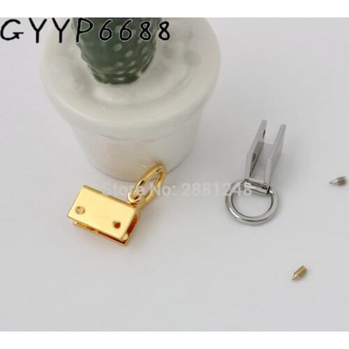 20x10mm Deed gold purse 2 side clips die casting nickel color hardware bags clasp accessory,clase for making bags Metal Clip