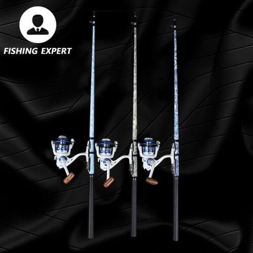 2021 New Tackle 1.3m 1.5m Carbon Fiber Pole Pen Shape Folded Fishing Rods Reel Wheel Carp Portable Super Light Power Lure Gear