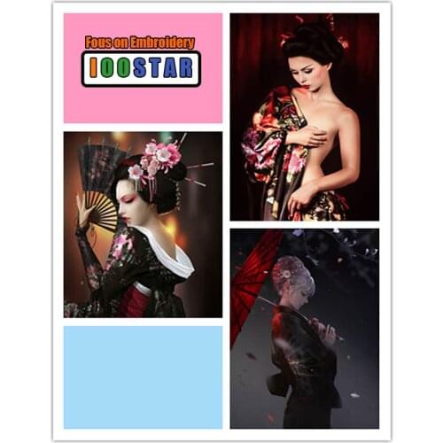 5D,diy,Diamond Painting,Cross Stitch,Full,Diamond Embroidery,"japanese woman",3D,Diamond Mosaic pictures,Crafts,stickers,Gift