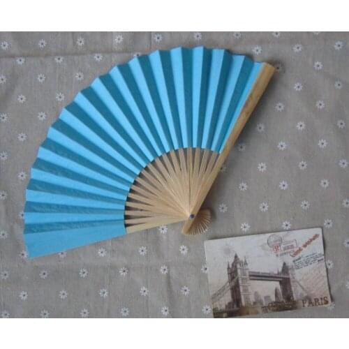 Free Shipping,100pcs/lot Hot sale Folding Elegant Paper Hand Fan Wedding&Party Decoration Supplies 21cm(LS03)