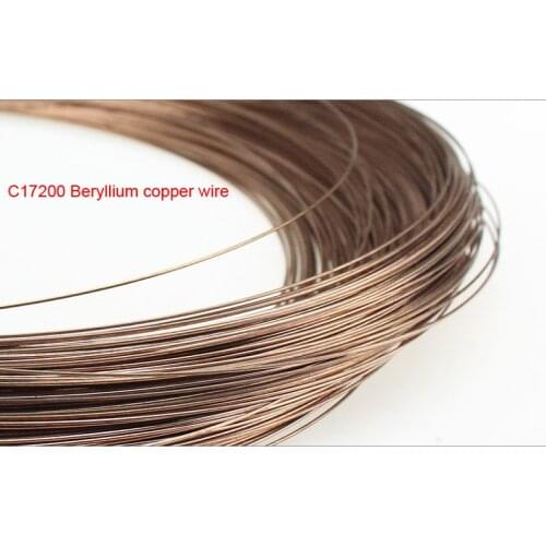C17200 Beryllium copper wire BeCu wires BerylliumBe Conductive copper wire cu-be conductor