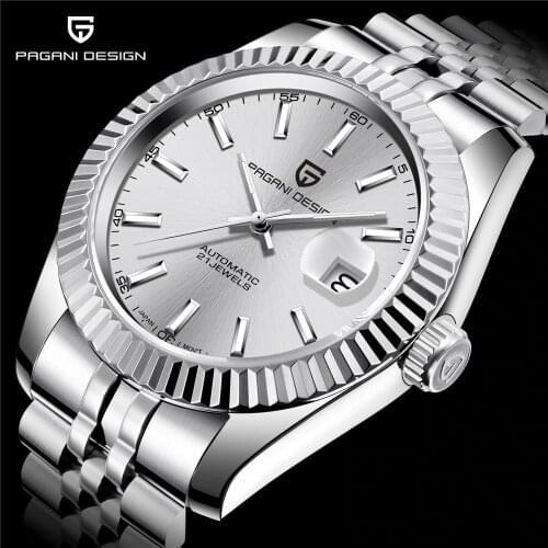 PAGANI DESIGN Top Brand Luxury Mens Watches Fashion Automatic Mechanical Watch Men Stainless Steel Sport Waterproof Clock