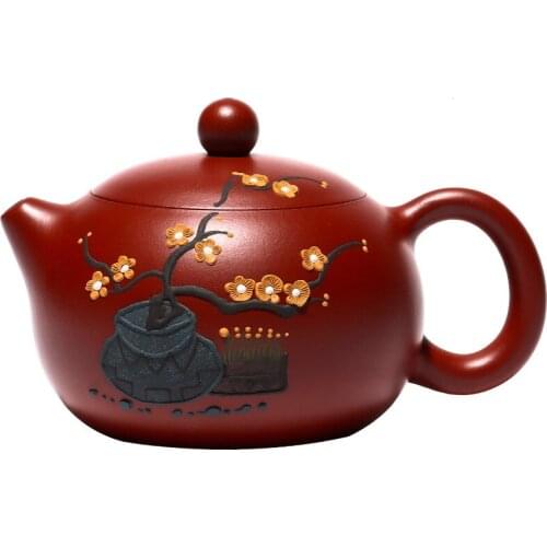 Yixing Teapot Xi Shi Handmade Mud Dahongpao Kung Fu Kettle With Gift Box