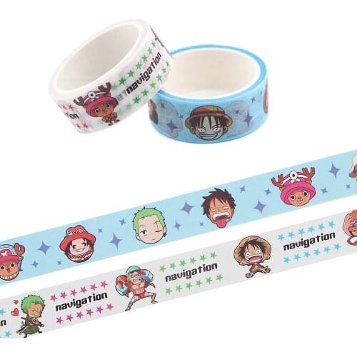 Ransitute R1093 Anime Pirate Boy Washi Tapes DIY Painting paper Tape Decorative Adhesive Tapes Scrapbooking Stickers