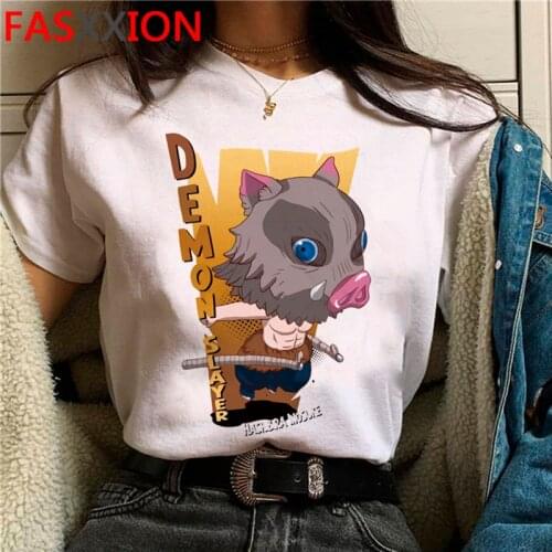 Demon Slaye Kimetsu No Yaiba t-shirt men 2021 white t shirt streetwear plus size tshirt harajuku kawaii plus size