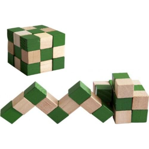 Snake Cube Wooden Puzzle
