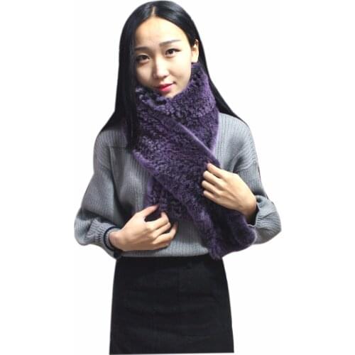 Elegant rabbit scarf