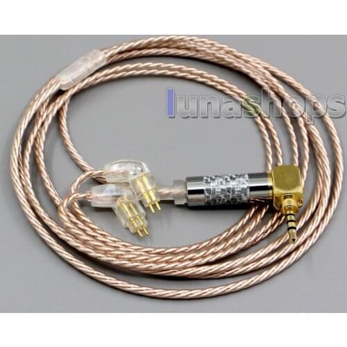 LN006371 Hi-Res Silver Plated XLR 3.5mm 2.5mm 4.4mm Earphone Cable For L Pin BA Custom Westone W4r UM3X UM3RC JH13 JH16
