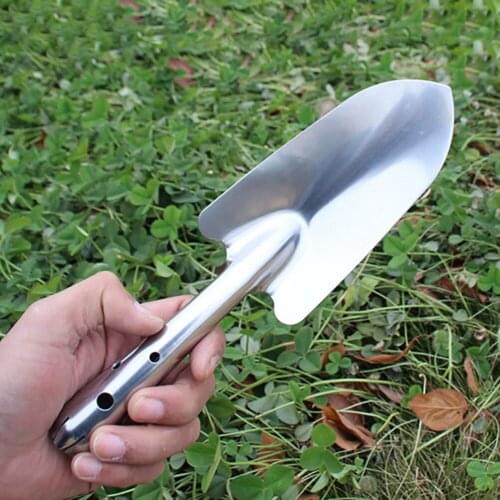 Stainless Steel Garden Trowel Potting Soil Scoop Hand Shovel Tool Soil Diggers Gardening Planting Seedlings Camping Equipment