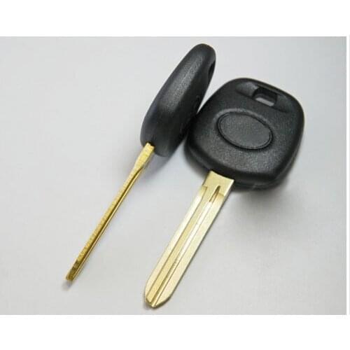 Soft Plastic Transponder Key With ID4C Chip for Toyota Wtih TOY43 Blade + With Logo