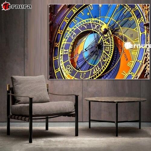 5D DIY Diamond Painting Prague clock set cross stitch full square diamond embroidery mosaic Tarot Constellation decoration salon