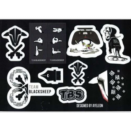 210x150mm TBS STICKERS for FPV Racing Freestyle Drones Radio Transmitter FPV Goggles