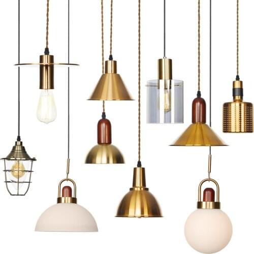 New Droplight Hanging Lamp Unique Simple Small Gold Silver Bedroom Indoor Decoration Loft Led Pendant Light Hanglamp Lamp Shade