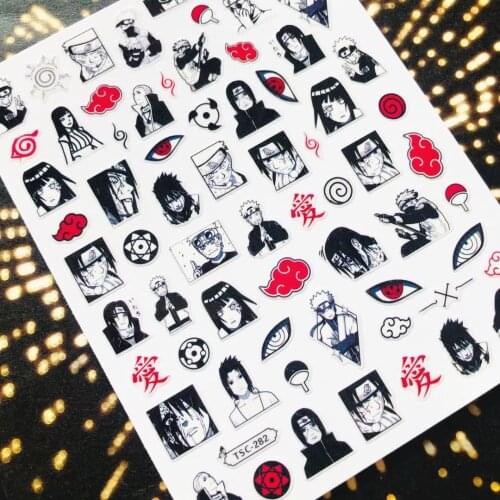 Newest letter series CA-144 cute poker gril colorful designs 3d nail art sticker nail decal accessories