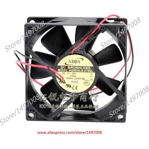 ADDA AQ0824LB-A70GL G DC 24V 0.09A 80x80x25mm Server Cooling Fan