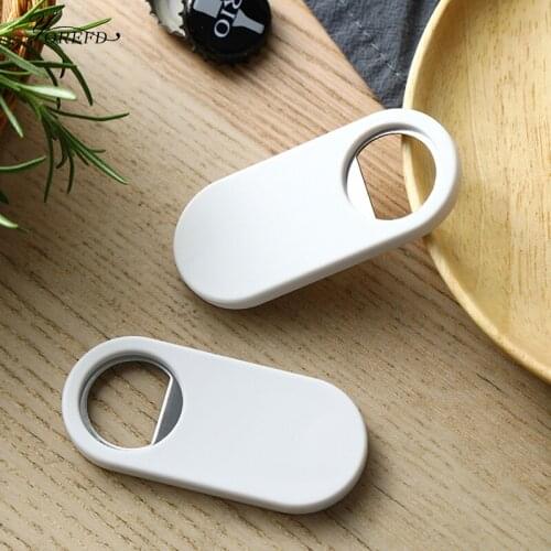OYOREFD Creative Magnetic Stainless Steel Bottle Opener Labor-Saving Fast Beer Opener Portable Bottle Opener Bar Accessories